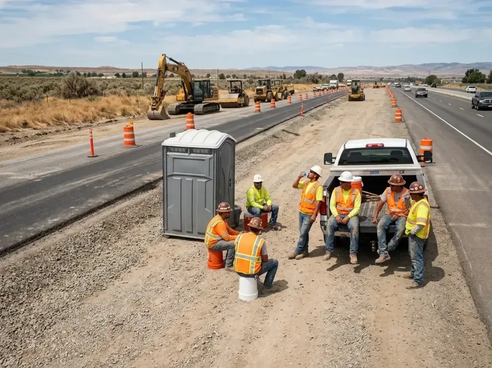 highway-road-construction-crew-007 — frequently asked questions, Porta Potty and Restroom Rentals in Suncrest, WA